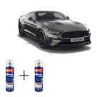 Spray automotivo cinza moscou + spray verniz 300ml