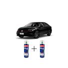 Spray automotivo preto mystic vw + verniz spray 300ml