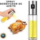 Spray Borrifador Pulverizador para Azeite Vinagre Shoyu Óleo em Vidro e Aço inox Frasco Multiuso Cozinha Garrafinha 100ml Tempero Preparo Gourmet