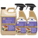 Spray Clean and Shine Granite Gold para granito 1L e 2x700mL