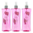 Spray corporal de algodão doce Perfume Parfums De Coeur 240 ml (pacote com 3)