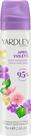 Spray corporal desodorante Yardley April Violets para mulheres 75mL