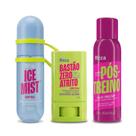 Spray Corporal Ice Mist +Bastão Antiatrito +Shampoo A Seco
