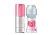 Spray Corporal LovlU Original 100 Ml+Desodorante Roll On LovU 50ml