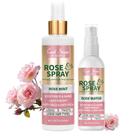 Spray de água de rosas Lockmio para hidratação capilar e couro cabeludo 200mL
