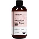 Spray de água de rosas Simplified Skin Organic, refil de 240 ml
