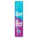 Spray de cabelo em aerossol Rave 4X Mega Volume de Proteção Térmica 300mL