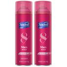 Spray de cabelo Suave Max Hold Variety, pacote com 2 unidades, sem perfume e sem perfume