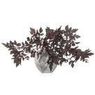 Spray de folhas de plantas artificial Cimicifuga Lyrow, pacote com 3, 45,72 cm