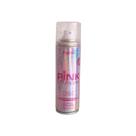 Spray de Glitter Rosa Cabelo Corpo Purpurina Removivel Brilho Iluminador Corporal Glow Hair - Popper