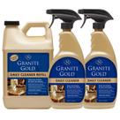 Spray de limpeza Granite Gold Daily, pacote com 3 unidades, 1 litro e 2 x 700 ml