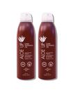 Spray de óleo bronzeador ALOE UP Quick Dry 177mL com SPF 4, pacote com 2 Spray de óleo bronzeador ALOE UP Quick Dry 177mL com SPF 4, pacote com 2
