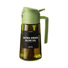 Spray De Óleo De Vidro Grosso De 470ml, Dispensador De Azeite 2 Em 1, Garrafa De Spray Para Cozinha