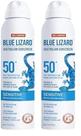Spray de proteção solar Blue Lizard Sensitive SPF 50+ 150mL (pacote com 2)
