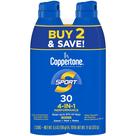 Spray de proteção solar Coppertone Sport SPF 30 163 ml Pacote com 2