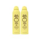 Spray de proteção solar Sun Bum Kids SPF 50 Clear 177ml (pacote com 2)