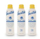 Spray de proteção solar Vacation Classic SPF 30 180ml, pacote com 3