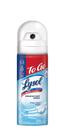 Spray desinfetante Lysol To Go higienizando 45 ml de linho crocante