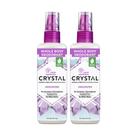 Spray desodorante Crystal Body 120 ml, pacote com 2