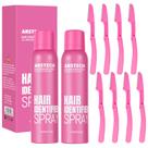 Spray identificador de cabelo para barbear o rosto, dermaplanagem, pacote com 2