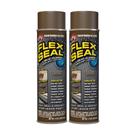 Spray impermeável marrom Sealant Flex Seal, pacote com 2 unidades, 396 ml