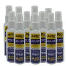 Spray Limpa Lentes De Óculos De Grau De Sol De Lente Kit Com 12 Unidades 60ml Branco Sem Fragrância