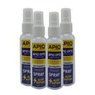Spray Limpa Lentes De Óculos De Grau De Sol De Lente Kit Com 4 Unidades 60ml Branco Sem Fragrância