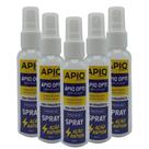 Spray Limpa Lentes De Óculos De Grau De Sol De Lente Kit Com 5 Unidades 60ml Branco Sem Fragrância
