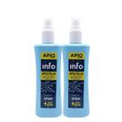 Spray Limpa Telas Notebook Tv Celular Tablet Relógio Smartwatch Kindle Info Apiq 300ml Kit 2 Peças