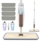 Spray Mop HOMTOYOU para limpeza de piso com 4 almofadas de microfibra