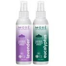 Spray MOXE Shower Mist para lavanda e eucalipto 118 ml, pacote com 2