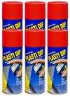 Spray Plasti Dip Vermelho 311 ml Pacote com 6 Tinta Removível