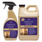 Spray polonês de granito dourado para granito, quartzo e mármore 1,89 L Spray polonês de granito dourado para granito, quartzo e mármore 1,89 L