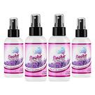 Spray pré-higiênico Flushie Lavender Rain 118 ml, tamanho de viagem (pacote com 4) Spray pré-higiênico Flushie Lavender Rain 118 ml, tamanho de viagem (pacote com 4)