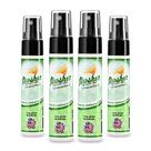 Spray pré-higiênico Flushie Travel Size, sem perfume, 30 ml, pacote com 4
