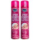 Spray Secante de Esmaltes para Unhas Ideal Kit 2 un - 400ml