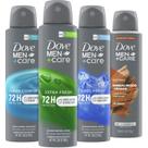 Spray seco antitranspirante Dove Men+Care, 3,8 ml, 72H, pacote com 4