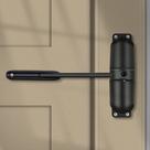 Spring Door Closer HoneSecur Safety Black Fire Rated
