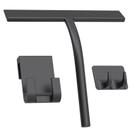 Squeegee Anlynwooh Matte Black 23 cm para limpeza sem riscos
