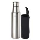 Squeeze 1 Litro Inox Garrafa Água Academia Esportes Trabalho Com Capa Protetora Squeeze 1 Litro Inox Garrafa Água Academia Esportes Trabalho Com Capa Protetora