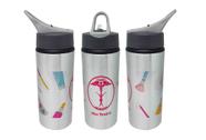 Squeeze Alumínio Personalizado Brasão Estética Rosa Squeeze Alumínio Personalizado Brasão Estética Rosa