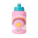 Squeeze Arco Íris Rosa Infantil Menina Container Kids 340ml
