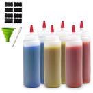 Squeeze Bottles Bellemain de 4 onças para molhos com funil e rótulos