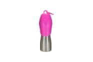Squeeze de aço inoxidável kong h2o 740ml rosa p/ cachorro