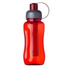 Squeeze Garrafa de Água Com Tubo de Gelo Vermelha 800 ml Esportiva Escola Academia Caminhada