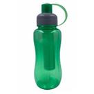 Squeeze Garrafa de Água Verde com Tubo de Gelo 600 ml Esportiva Escola Academia Caminhada Cores