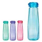 Squeeze Garrafa De Água Vidro 400Ml Diamante Colorida Design - Art House