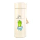 Squeeze Garrafa de Vidro e Plástico 400ml Cactus Love Bege