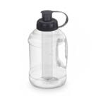 Squeeze Garrafa Redonda Pet com Alça e Tubo Gelo - 1 Litro
