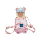 Squeeze Infantil Ursinho Com Alça 750 ml Rosa - Quanhe